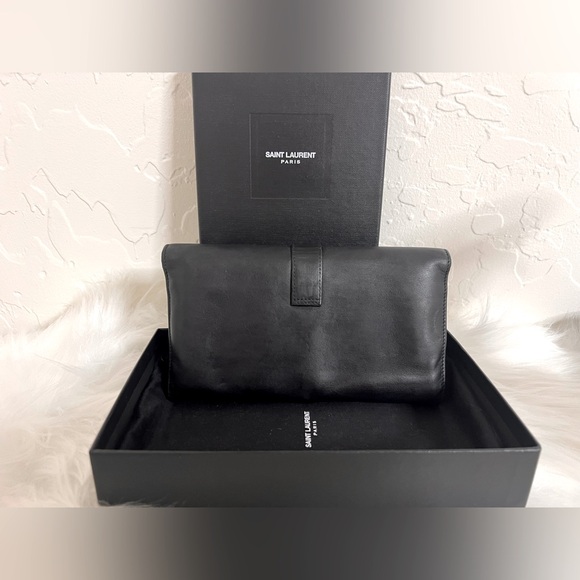 YSL Full Inclusion Saint Laurent Flap Wallet - Picture 2 of 11